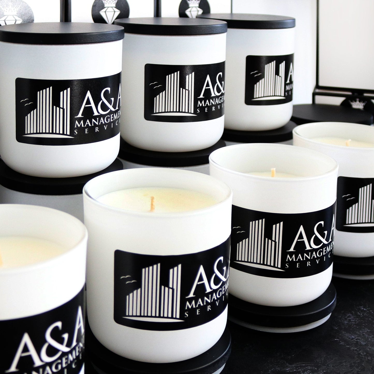 Personlised scented candle